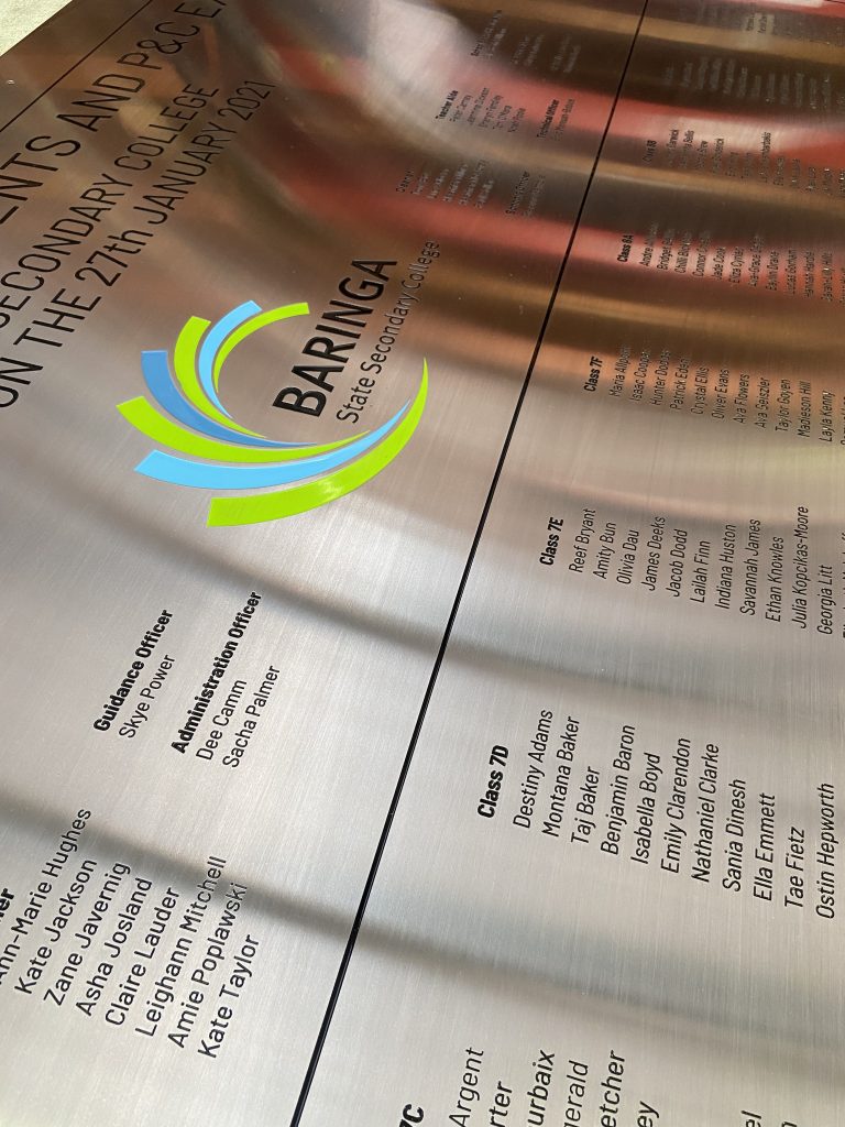 Laser Cut Metal Signs | Custom Stainless Steel Signage | Acid Etch