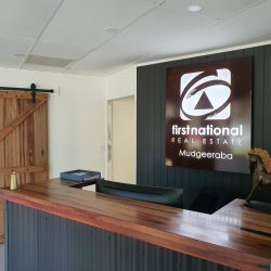 Sign Light Box Corten First National